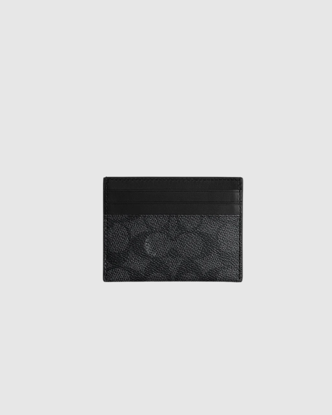 Signature Jacquard Card Case - Black