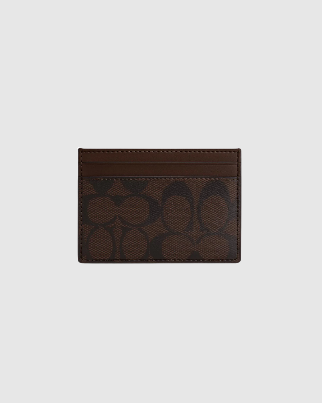Signature Jacquard Card Case - Beige
